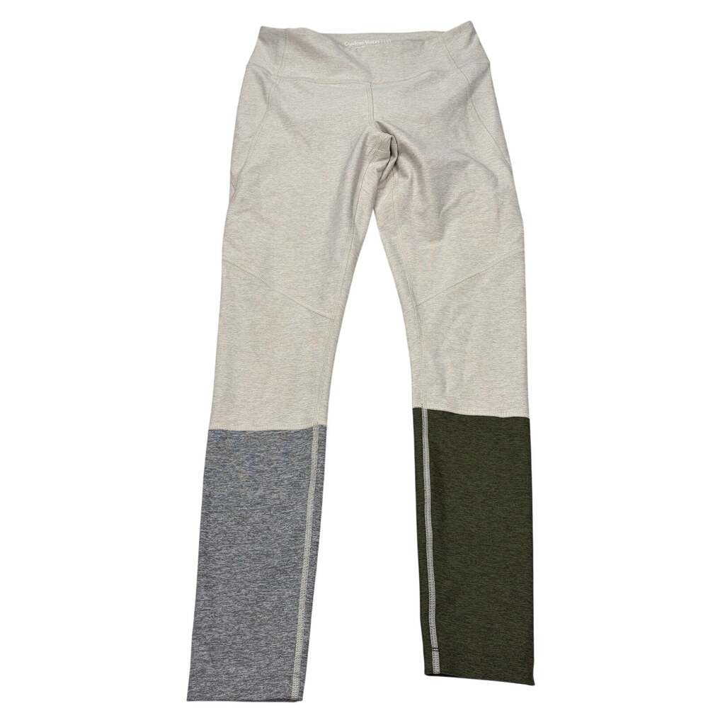 Outdoor Voices womens beige, gray, green full length leggings, Size S athleisure